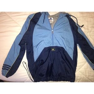 Adidas Size Medium Rain Jacket Quarter Zip-Up